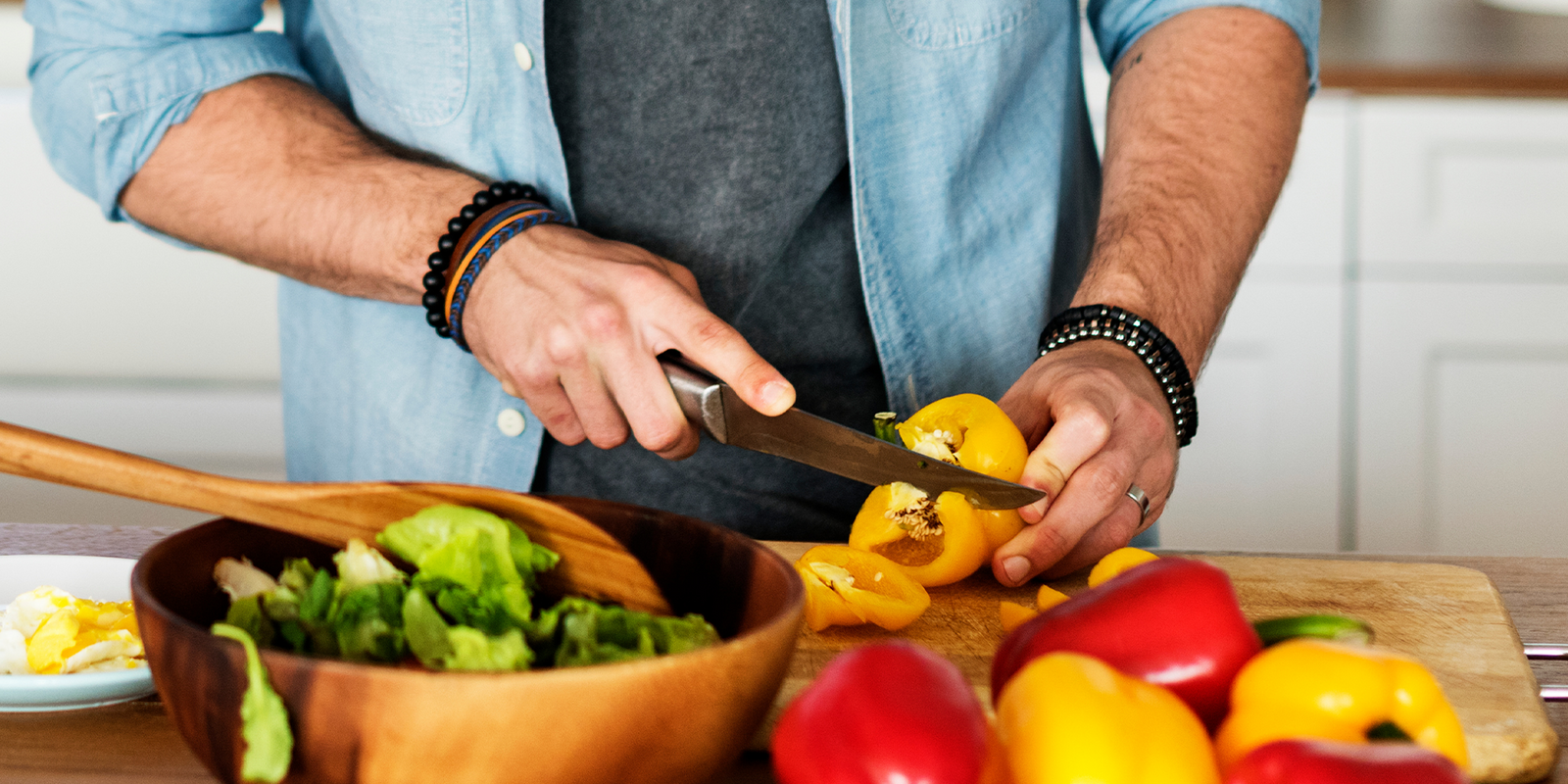 Man avoiding high estrogen foods